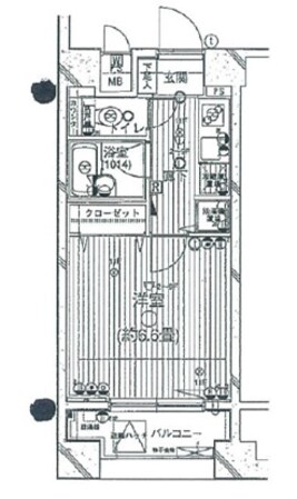 OLIO早稲田の物件間取画像